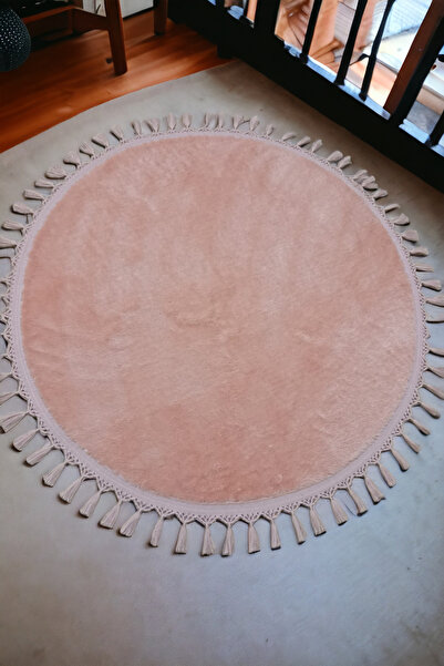 Altun Carpet Pink Home Carpet Film Post Plush Pompon Fringed Room Carpet