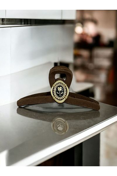 Rachel Brown Velvet Stone Large Latch Buckle-13 cm
