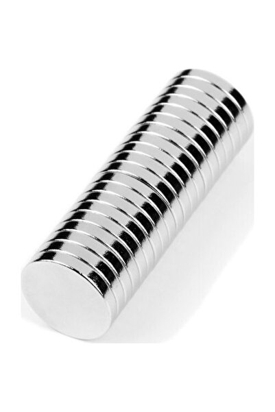 Dünya Magnet Yuvarlak Neodyum Mıknatıs, 10x1,5 Mm, Güçlü Magnet - 25 Adet