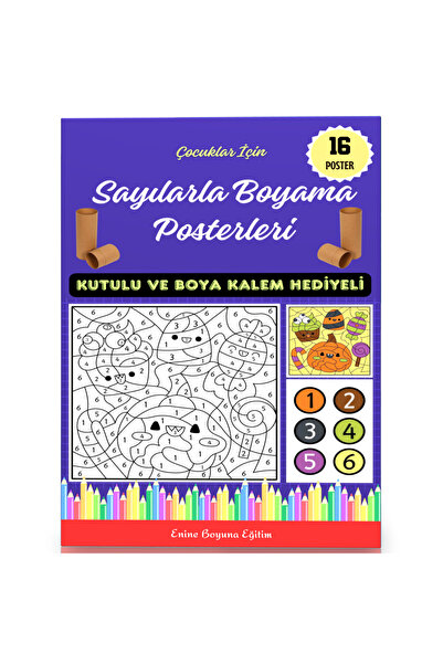 Enine Boyuna Eğitim Painting by Numbers Posters