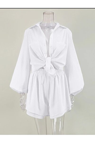 dshee woman Linen Shorts Suit