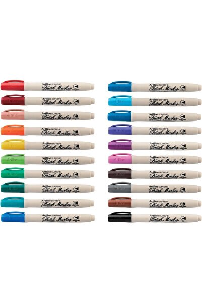 Genel Markalar Supreme Brush Marker Tüm Renkler 20'Li