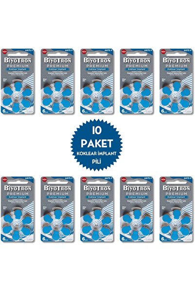 sommeow Premium A675P Koklear Implant Pili 6X10 60'Lı