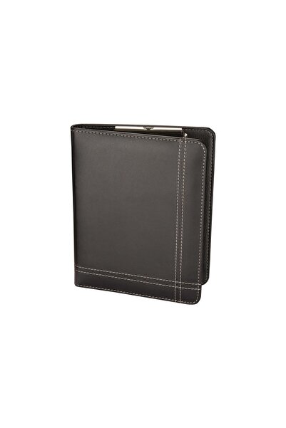 sommeow A5 Küçük Boy Suni Deri Çizgi Dikiş Sekreter Blok Tablası Hesap Makina...