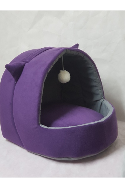 Nerotex Cat Dog Bed Nest Washable with Ears Neroplrklk2024101
