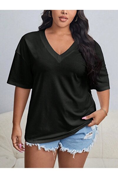 WOODROFFE Μπλουζάκι με λαιμόκοψη σε μαύρο/λευκό Oversize - Γυναικείο/Κορίτσι,...