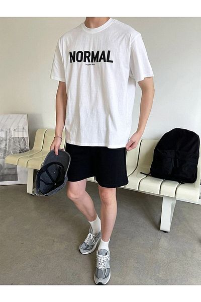 WOODROFFE Normal printed Oversize ανδρικό μπλουζάκι Casual Boyfirend