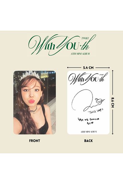 Kpop Dünyasi TWICE '' With You th '' NEMO - Glowing VerSpecial PC Set