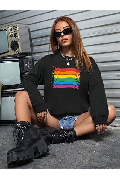 WOODROFFE Γυναικείο μακρύ πολύχρωμο 6 τεμάχια γάτα με στάμπα με λαιμόκοψη Uni...