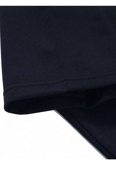 WOODROFFE Men's Polo Neck Half Zipper Shorts Top and Bottom Set