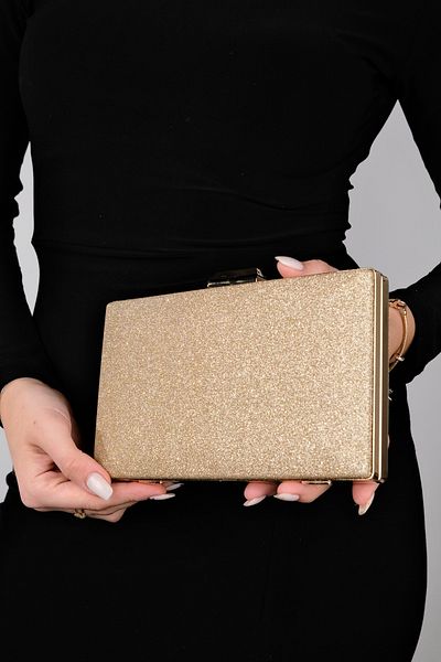 LuviShoes MARSILYA Abendtasche für Damen, Rosa/Sand/Glitzer