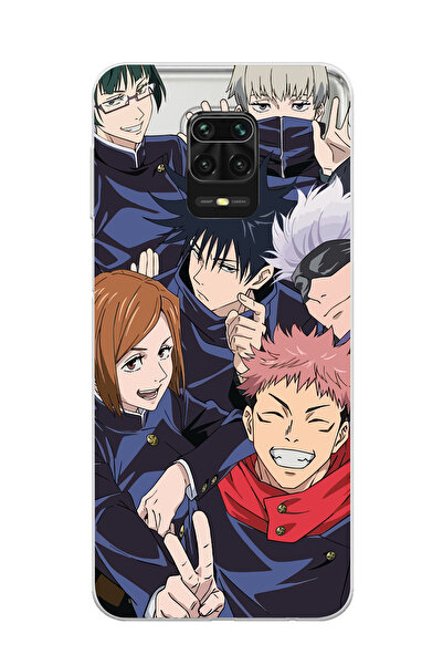 Magic Ring Redmi Note 9 Pro / 9s Uyumlu Jujutsu Kaisen Tasarımlı Şeffaf Telef...