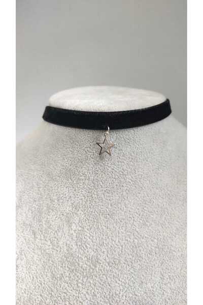 Fugusugu Star Choker Kadife Kolye