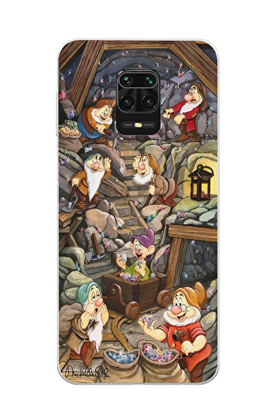 Magic Ring Redmi Note 9 Pro / 9s Uyumlu 7 Cüceler Tasarımlı Şeffaf Telefon Kı...