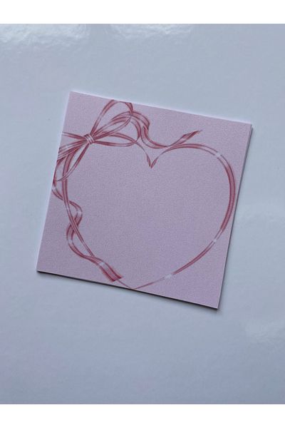 Hara Company Sweet Heart Patterned 9x9 cmMemopad
