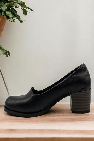 Mammamia D24YA-3790 Pantofi de damă negri din piele naturală