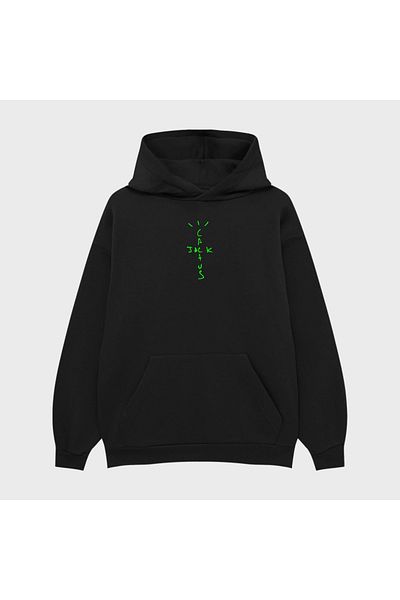 PURE EFFECT CACTUS JACK TRAVIS SCOTT PRINT OVERSIZE УНИСЕКС 100% ПАМУК ДИШАЩ СУИТШЪР HOODIE