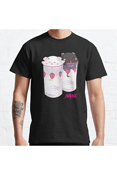 ZOKAWEAR Loose Fit Nana & Hachi - Tricou imprimat cu design cu ochelari de că...