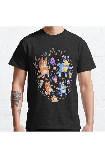 ZOKAWEAR Tricou oversize unisex Dance Mode Bingo Bandit Chilli Heeler Design ...