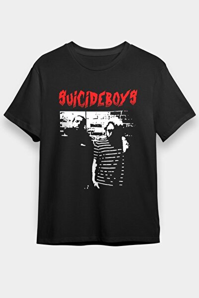 ZOKAWEAR Unisex Loose Fit Suicideboys - $uicideboy$ Tricou negru imprimat - T...