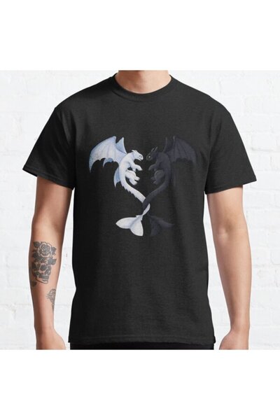 ZOKAWEAR Tricou cu imprimeu Loose Fit Toothless And Lightfury