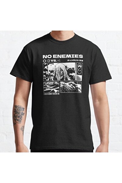ZOKAWEAR Loose Fit I Have No Enemies - Vinland Saga Manga Anime Design Tricou...