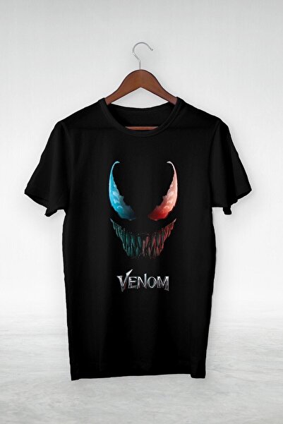 ZOKAWEAR Unisex Loose Fit Negru --venom-illustration Desen-