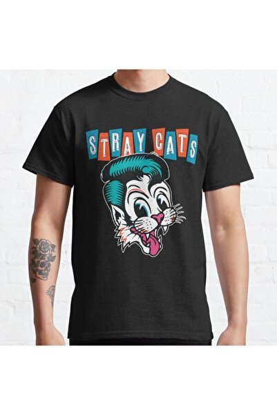 ZOKAWEAR Baggy Mold Music Vintage Retro 80s Band 1988 Stray Cats Sticker Desi...