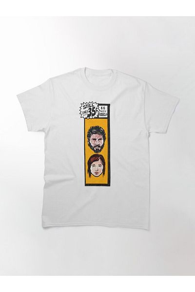 ZOKAWEAR Loose Fit Unisex Comic Book Corner Box Joel Ellie The Last Of Us Fan Art Design Τυπωμένο μπλουζάκι