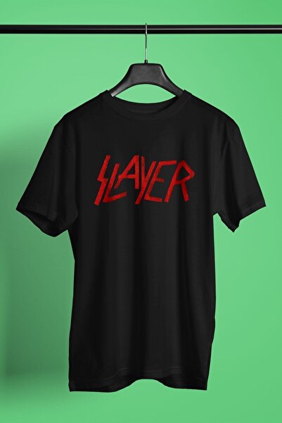 ZOKAWEAR Unisex Loose Fit Slayer εμπριμέ μαύρο μπλουζάκι