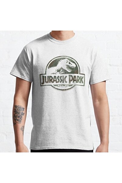 ZOKAWEAR Μπλουζάκι με τυπωμένο λογότυπο ταινίας Loose Fit Unisex Jurassic Par...