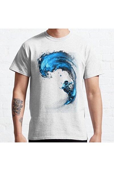 ZOKAWEAR Τυπωμένο μπλουζάκι Loose Fit Unisex Space Surfing Design