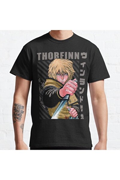 ZOKAWEAR Tricou cu imprimeu Loose Fit Vinland Saga - Thorfinn Karlsefni Design
