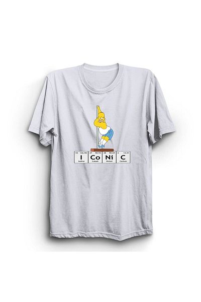 ZOKAWEAR Tricou cu imprimeu unisex loose fit Homer Simpsons cu design iconic