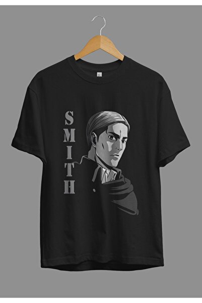 ZOKAWEAR Tricou cu design imprimat unisex Erwin Smith, cu caracter largi, Att...