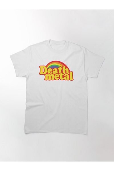 ZOKAWEAR Τυπωμένο μπλουζάκι Loose Fit Unisex Death Metal Parody Design