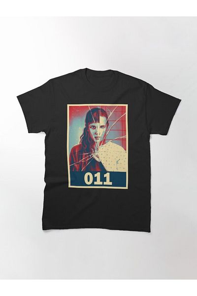 ZOKAWEAR Loose Fit Unisex Eleven Stranger Things Season 4 Millie Bobby Brown! Σχέδιο εμπριμέ μπλουζάκι