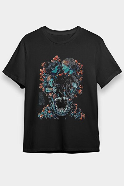 ZOKAWEAR Unisex Loose Fit The Last Of Us Printed Black T-shirt - Tshirt
