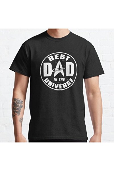 ZOKAWEAR Tricou cu imprimeu unisex Star Trek, cel mai bun tată din univers, d...