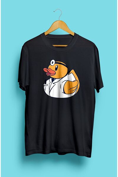 ZOKAWEAR Унисекс тениска с щампа "Доктор патица", медицинска сестра, здравен ...