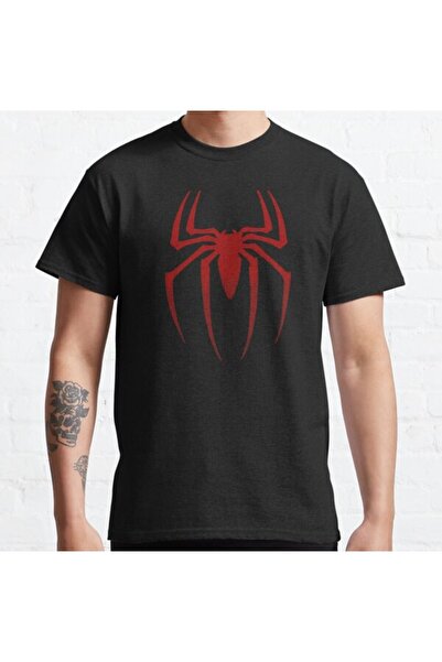 ZOKAWEAR Bol Kalıp Unisex Spider Logo Tasarım Baskılı Tshirt