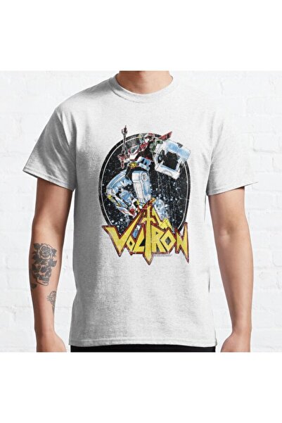 ZOKAWEAR Большой розмір Unisex Voltron: Legendary Defender Retro Biting Lion Дизайн з принтом Tshirt