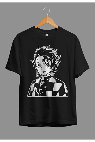 ZOKAWEAR تي شيرت مطبوع عليه نمط فضفاض للجنسين من Demon Slayer Tanjiro Kamado ...