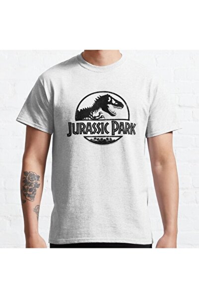 ZOKAWEAR Široka unisex majica Jurassic Park sa dizajnom logotipa iz crnog kla...