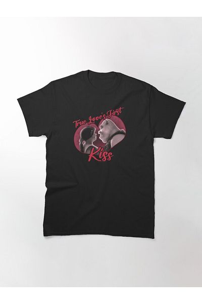 ZOKAWEAR Tricou imprimat unisex Shrek de Ziua Îndrăgostiților Fiona Shrek True Love's First Kiss Design