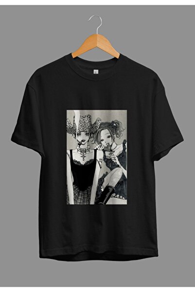 ZOKAWEAR Μπλουζάκι Anime Loose Fit Unisex Black Stones Nana Special Design