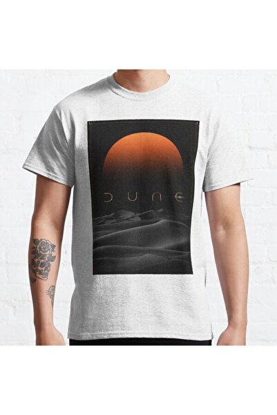 ZOKAWEAR Унисекс тениска със свободна кройка и щампа с дизайн на залеза в дюните