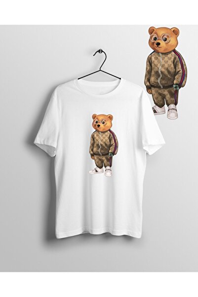 ZOKAWEAR Μπλουζάκι Unisex Loose Fit Sportsman Brown Baron Cool αρκουδάκι με σ...