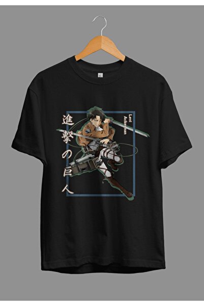 ZOKAWEAR Tricou cu design imprimat unisex Levi Ackerman, unisex, cu personali...