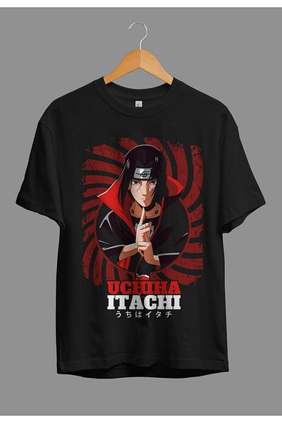 ZOKAWEAR تي شيرت مطبوع بتصميم شخصية الرسوم المتحركة Uchiha Itachi Naruto للجنسين